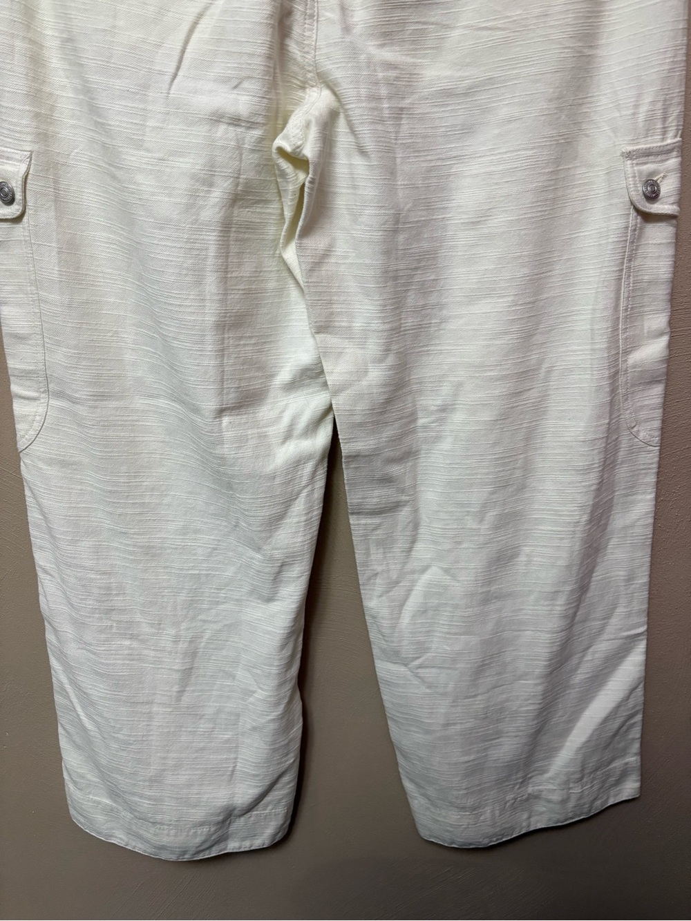 Free People We The Free Park Ave Cargo Pant Ivory Size Medium NWT New - Picture 12 of 16